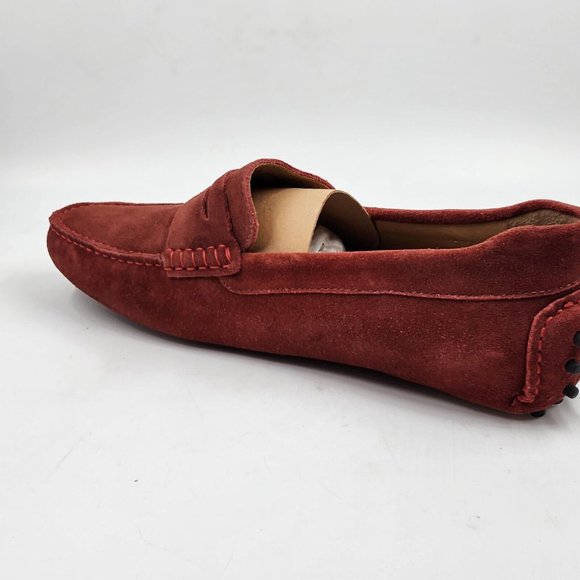 Men\'s Store Bloomingdale\'s Penny Driver Men\'s 8M Red Suede Slip On Men\'s Shoes main image 7